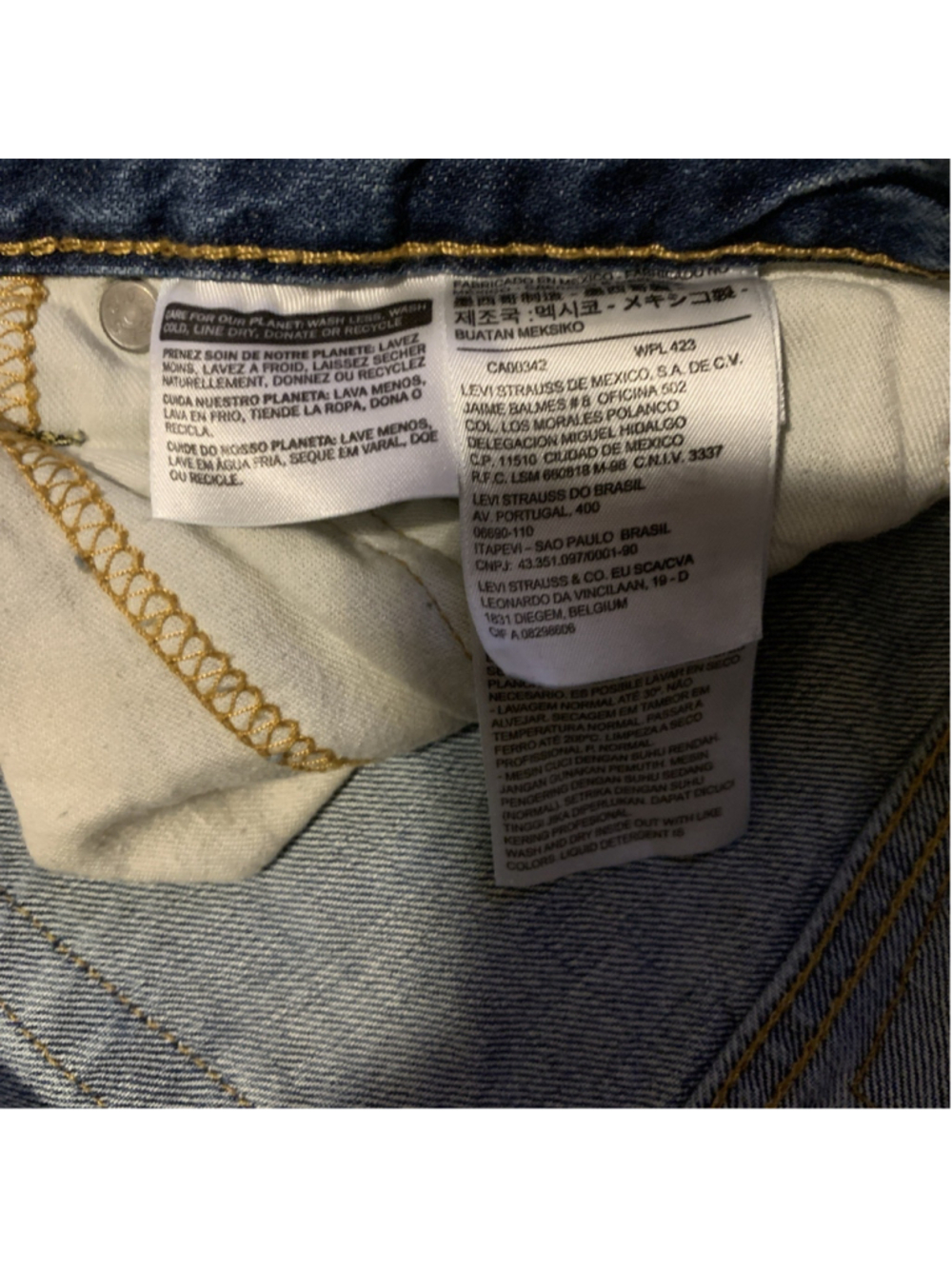 Levi's 511 slim-fit jean 36x32 Distressed Men Blue Denim - Picture 8 of 16